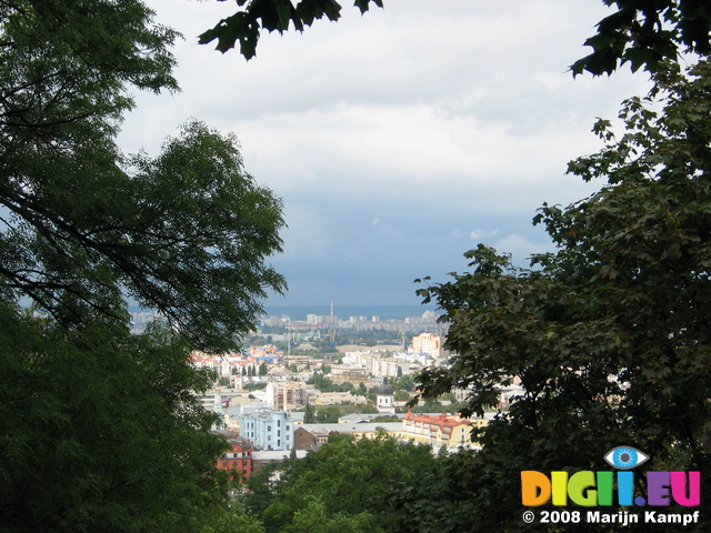 28215 View of Kiev through trees